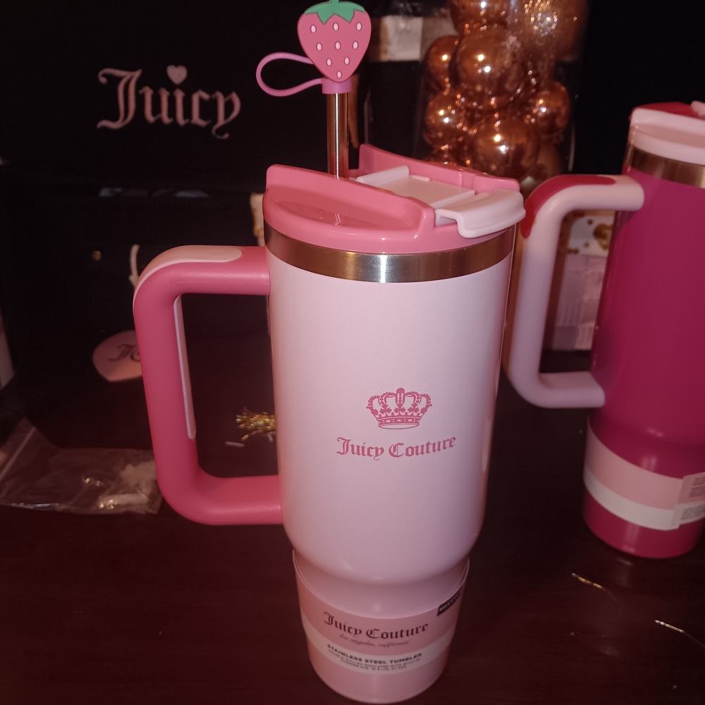 Juicy Couture Pink Travel Mug